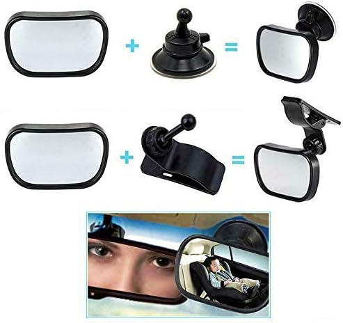 Miniatura 4 de Espejo retrovisor para bebé, visión amplia para una mejor viabilidad, seguridad de asiento resistente a los golpes para bebés, niños o niños