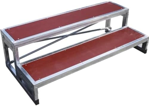 Choral Risers Choir Stairs Riser Platform Stage Anti Slip Singing Steps School Church Theater Concert,3-Tier Choir Risers, 20cm High Adjustable Stage Steps for Music & Events, Durable Platfo