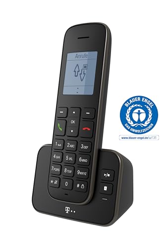 Telekom Sinus A 207 Schwarz DECT Festnetztelefon mit Anrufbeantworter I Fritz!Box-kompatibel – Bild 3