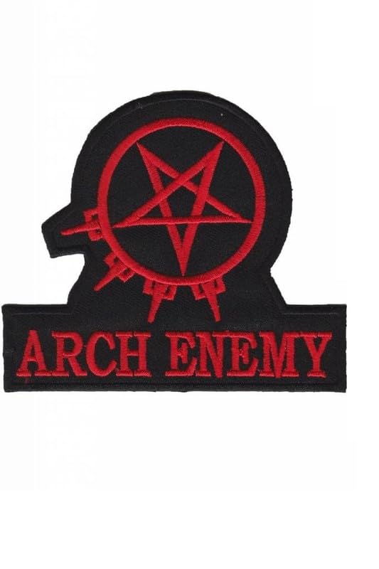 Arch Enemy Silver Patch Badge Embroidered Iron on Applique Patch Accessory