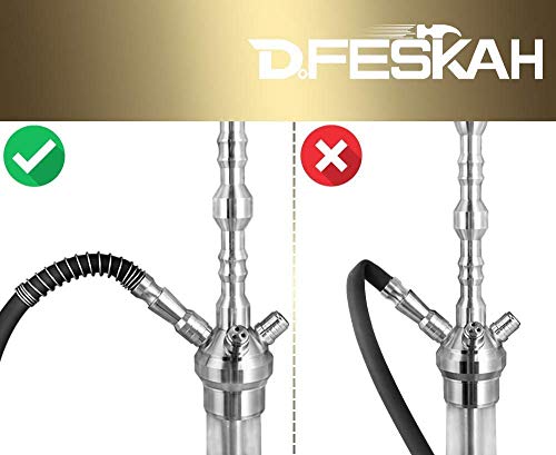DFESKAH Shisha Knickschutzfeder 4 Stück aus Edelstahl, passt für alle gängigen Schlauch – Bild 5