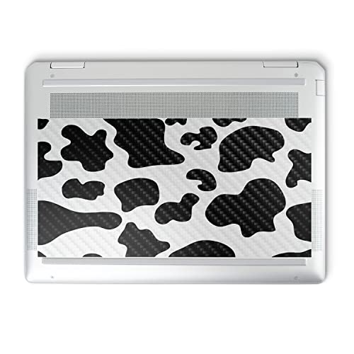 Image of MightySkins Carbon Fiber Skin Compatible with HP Spectre x360 14 inch (2022) Full Wrap Kit - Cow Print | Protective, Durable Textured Carbon Fiber Finish | Easy to Apply | Made in The USA