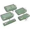 ECOHUB 5-Piece Compression Suitcase...