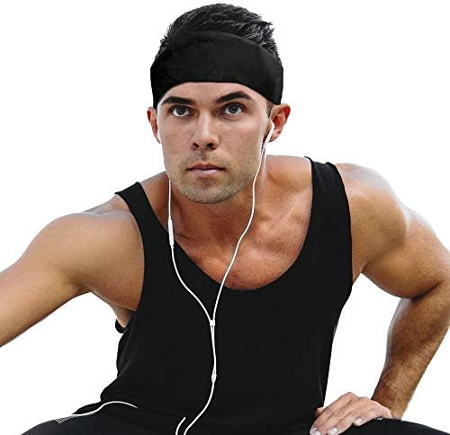 Cooling Headbands for Women & Men | Moisture Wicking Sweatband & Sports Headband | Stay Cool During Workouts Cycling Cardio Running Yoga | Headband for Under Helmets & Hats | CoolCore Technology