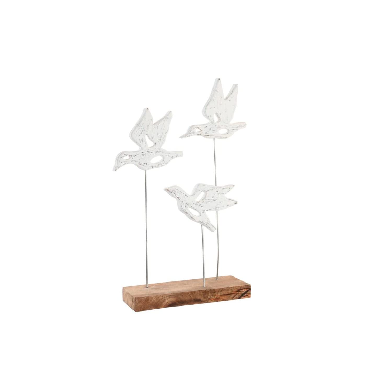 Figurine oiseaux en bois de manguier noble DKD Home Decor 51 cm