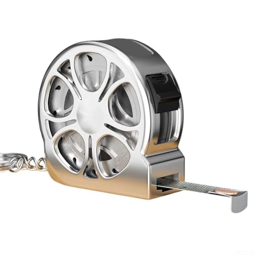 Yuanpgky Mètre ruban rétractable en acier inoxydable de 2 mètres avec design creux pour un nettoyage facile, règle métrique antirouille pour bricolage, construction et utilisation domestique - 42 x 42