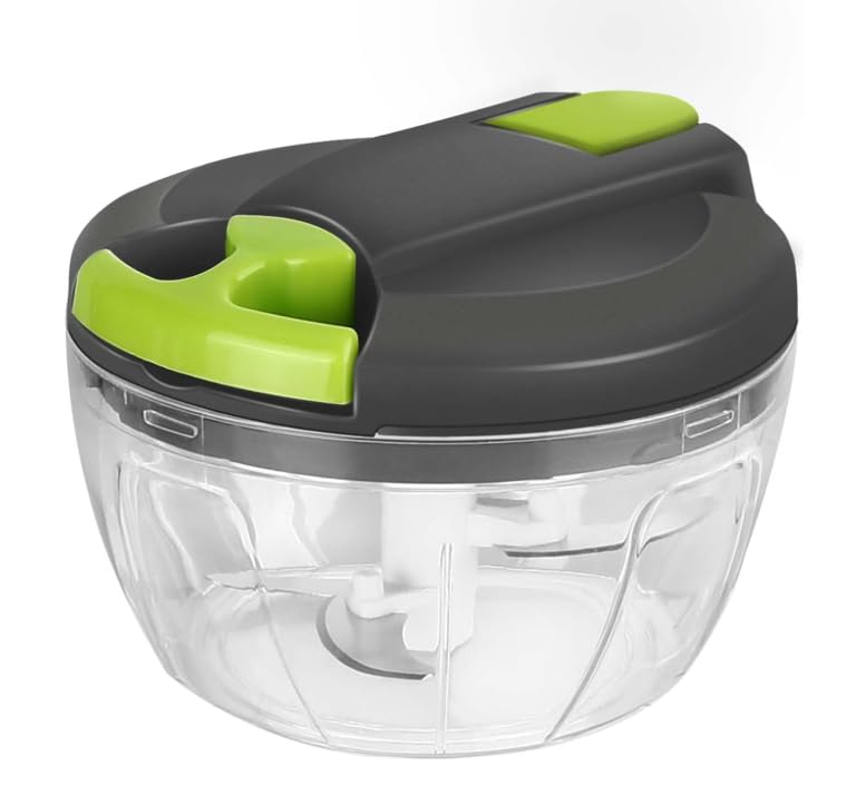 Hachoir Manuel, 520 ml, Hachoir Multifonction, Lames en Acier Inoxydable