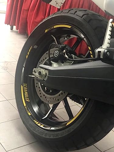 LOUIKA Moto Rim Sticker Adesivi per D-ucati per