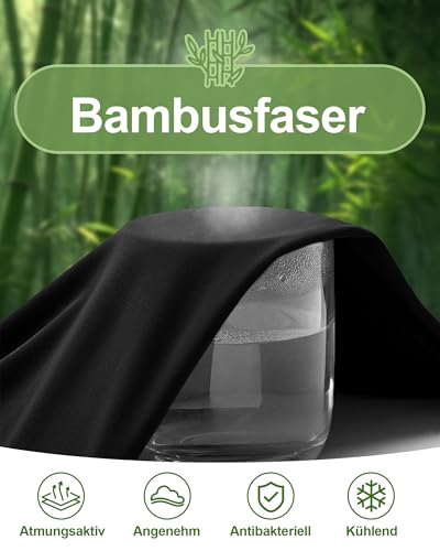 Channo Bambusfaser Nahtlos Boxershorts Damen: Atmungsaktiv Weich und Hautfreundlich Ideal für Sensible Haut bei Yoga Fitness oder in der Freizeit 5er Pack (Schwarz XXL)