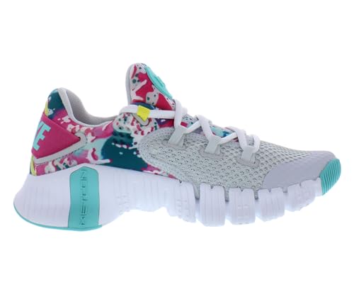 Nike Nike Womens Free Metcon 4 Training Sneakers, Photon Dust/Yellow Strike, 5 M US