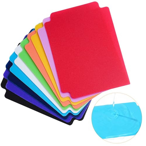 CXNXFD 100 Stück Kartentrenner, 9,6 x 7,0 cm Kartenteiler,10 Farbe Standardgröße Kartentrenner,Card Dividers,Trennkarten Plastik für Spiele Sport Aufbewahrungsboxen Ordner