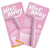 HICCAWAY Hiccup Straw - Stops Hiccups Naturally & Fast - As Seen On Shark Tank - Clinically Proven Relief for All Ages, Children & Adults - Safe, Lightweight, & Reusable Pink 2 Pack