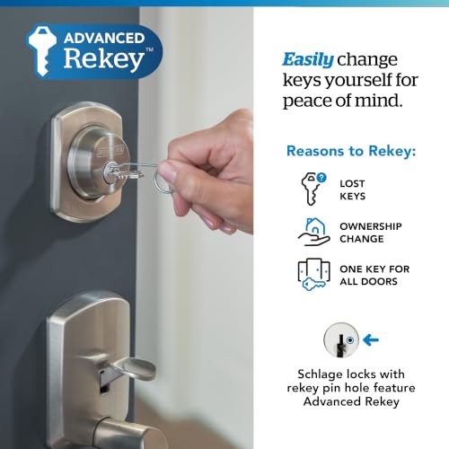 Image of SCHLAGE Front Door Handleset, Left Hand Accent Lever, Antique Brass
