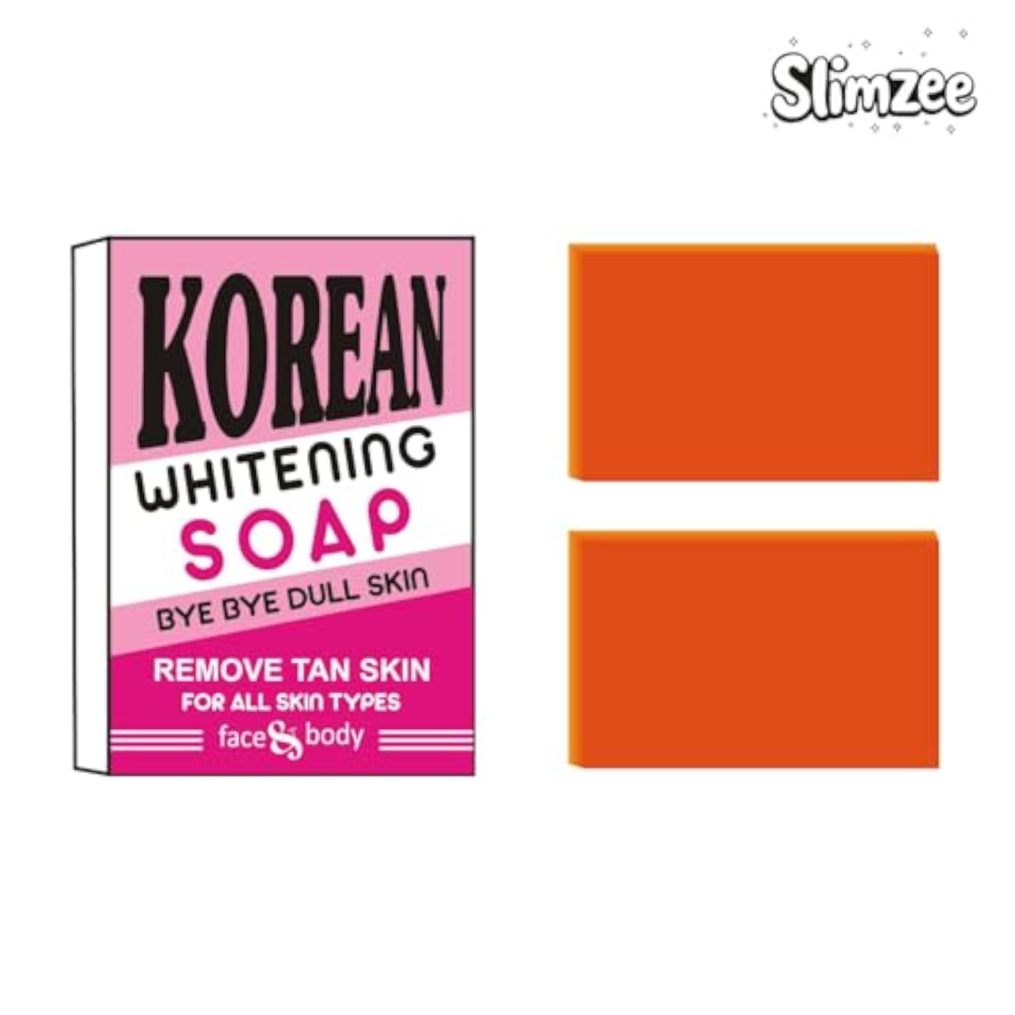 Korean Whitening Soap with Kojic Acid & Vitamin C Pack of 2