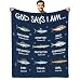 CIUGOIG Christian Fishing Gifts for Men, God Says i Am Fish Blanket 50"x60", Religious Birthday Gifts for Fishing Bible Verse Blanket, Fisherman Gifts, Christian Fishing Blankets
