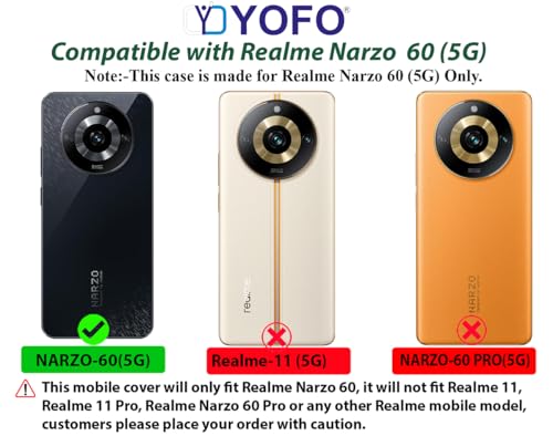 Image of Back Cover for Realme Narzo 60 (5G) (SlimFlexible|Silicone|Transparent|Camera Protection)
