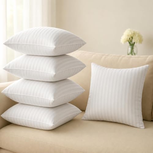 Image of Microfiber Cushion 16 inch x 16 inch Filler, Sofa Cushions Set, Durable Sofa Pillow for Home Decor (16 inch x 16 inch x 5)