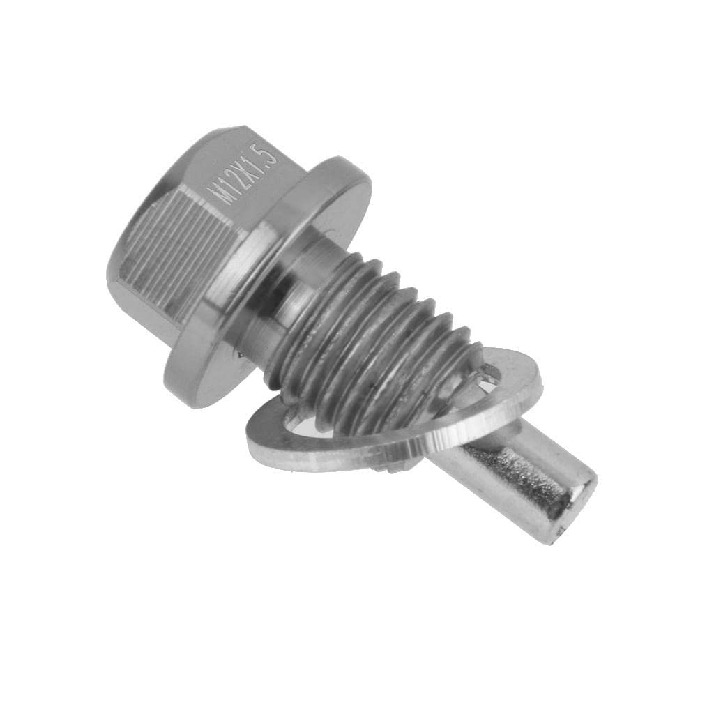Msiwach Titanium M12*1.5 Anodized Engine Oil Pan Drain Plug