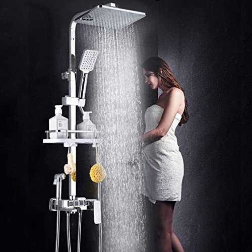 Ensemble combiné de mitigeur de pluie pour douche effet spa