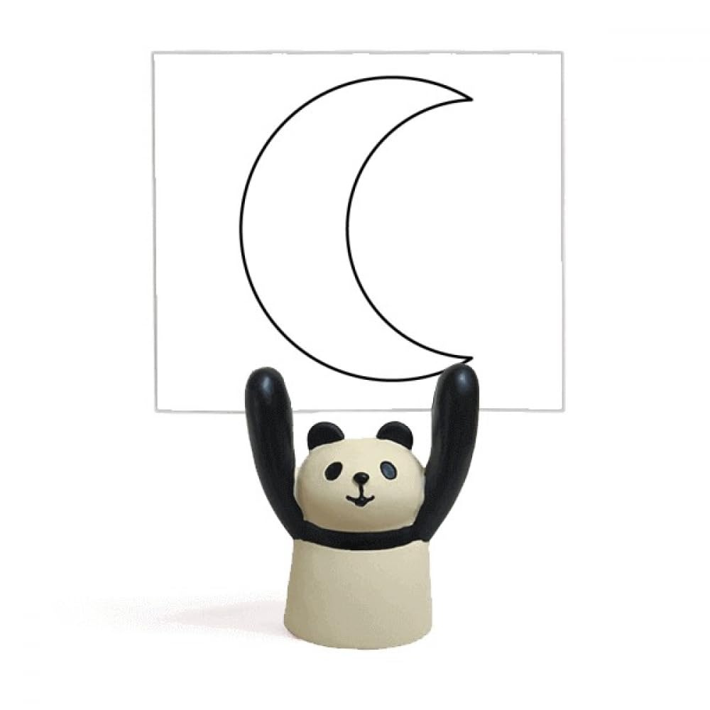 Porte-mémo lune panda totem support de note original - 4