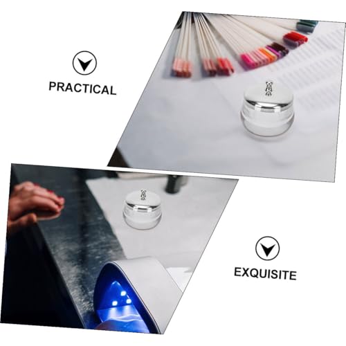 minkissy 2pcs vasos transparentes para líquido de uñas miniatura 3