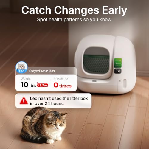 Image of PETKIT Purobot Max 3 Automatic Litter Box Odor Control | Self-Cleaning Cat Litter Box App Control Anti-Leak Large Opening & Low Entrance Safety Sensors, with 1 Roll Trash Bag