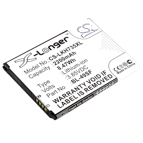 TCTK Akku 2200mAh Kompatibel mit [LG] G4 Beat, G4 Mini, G4C, G4s, G4s Dual SIM, H515, H731, H734, H735, H735L, H735T, H735TR, H736, H736P Ersetzt BL-49SF, EAC92919001