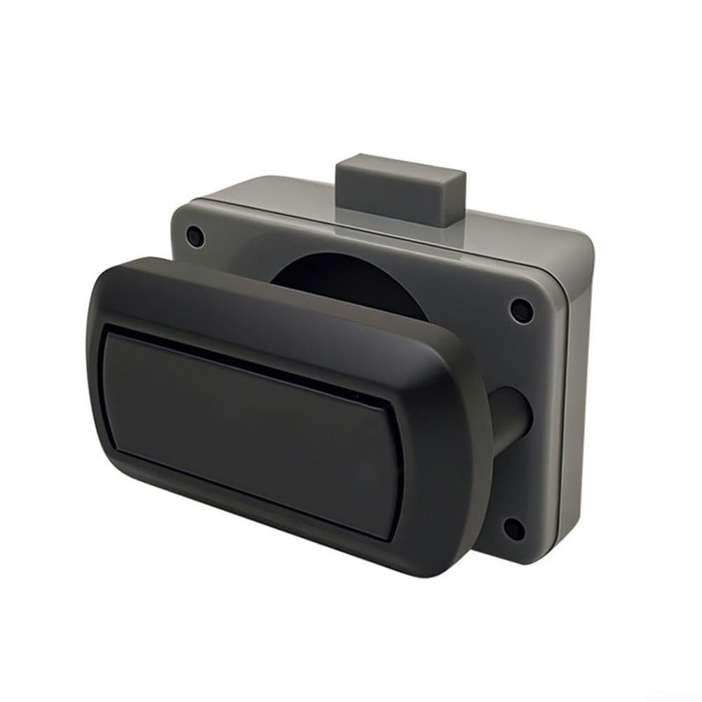 Gdfnmogo Drawer Lock Catch Push Button Mechanism Replacement Parts for Swift for caravan for motorhome with 20Mm Cutting Hole for 16-18mm Board(Black)