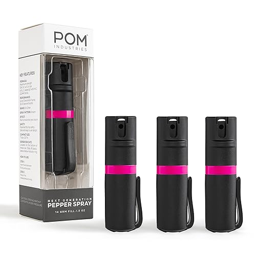 POM Pepper Spray Pocket Clip - Flip Top Safety -
