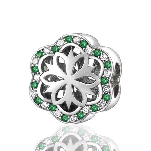 Charm de plata de ley 925 con diseño de corazón infinito para pulseras y collares de mujer