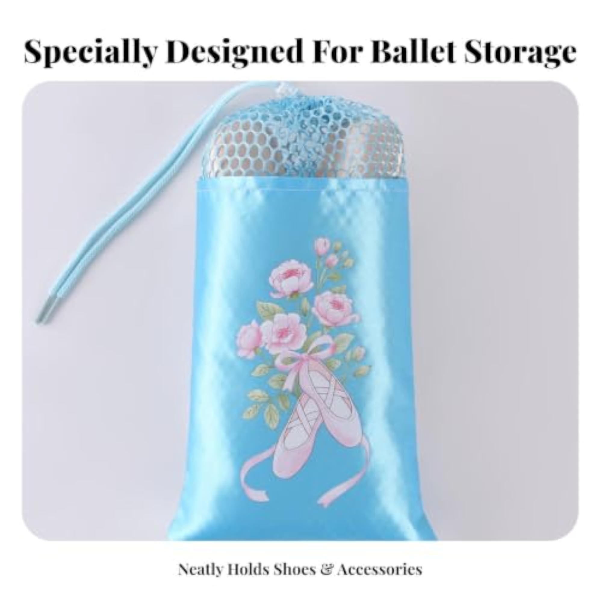 Ballet Footwear Pouch, Double Layer Design for Dancers