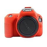 Easy Hood Case for Canon EOS Rebel SL2 / SL3, Anti-Scratch Soft Silicone Housing Protector Skin (Red)