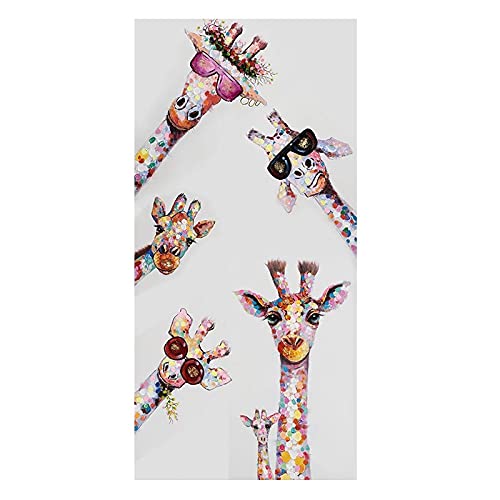 Peinture diamant girafe 5D grand format contre le stress pour décoration murale
