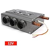 blue--net 12-24V 6 Ports Universal Car Truck Fan Heater, Portable car Windscreen Demister Defroster Defogger Compact Air Heater Diesel Portable Parking Heater Speed Switch