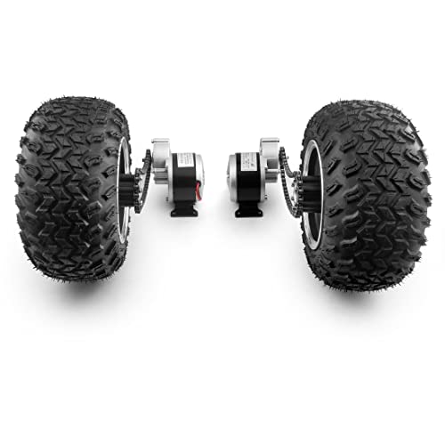 Kit double moteur 250W roue 10x6.00-6 pour chariot de plage et vélo électrique