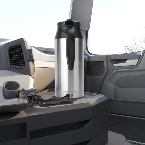 L-home Wasserkocher 24V, 750ml 240W Auto Edelstahl Wasserkocher,für Fernverkehr Autofahrt Camping im Freien L-home Wasserkocher 24V, 750ml 240W Auto Edelstahl Wasserkocher,für Fernverkehr Autofahrt Camping im Freien