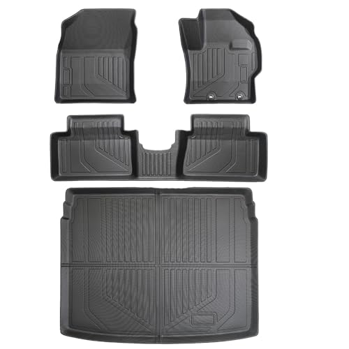 フロアマット トヨタ ヤリスクロス 対応 カーマット+ラゲッジマット トヨタ ヤリスクロス 5人乗り 2WD YARIS CROSS 専用設計 トランクマット TPE素材 防水 滑り 防止 耐汚れ 取付簡単 保護パーツ カー用品 アクセサリー (1-2列目