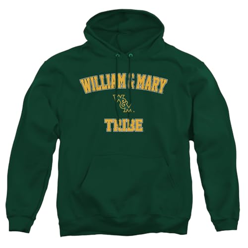 LOGOVISION William & Mary Campus Classic Adult Pull-Over Hoodie, Hunter Green, X-Large