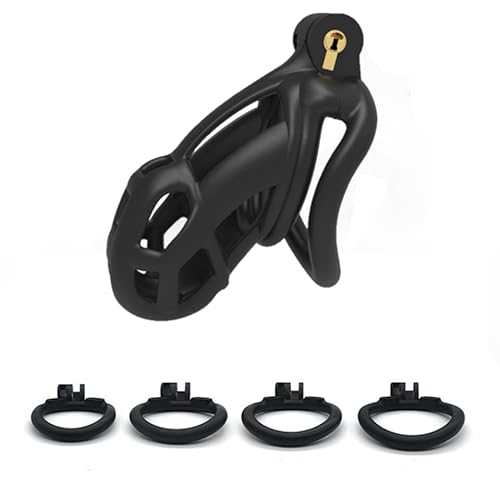 YZWDQYHDYS Jaula deportiva de resina negra de 4 anillas para hombre Cobra (L)