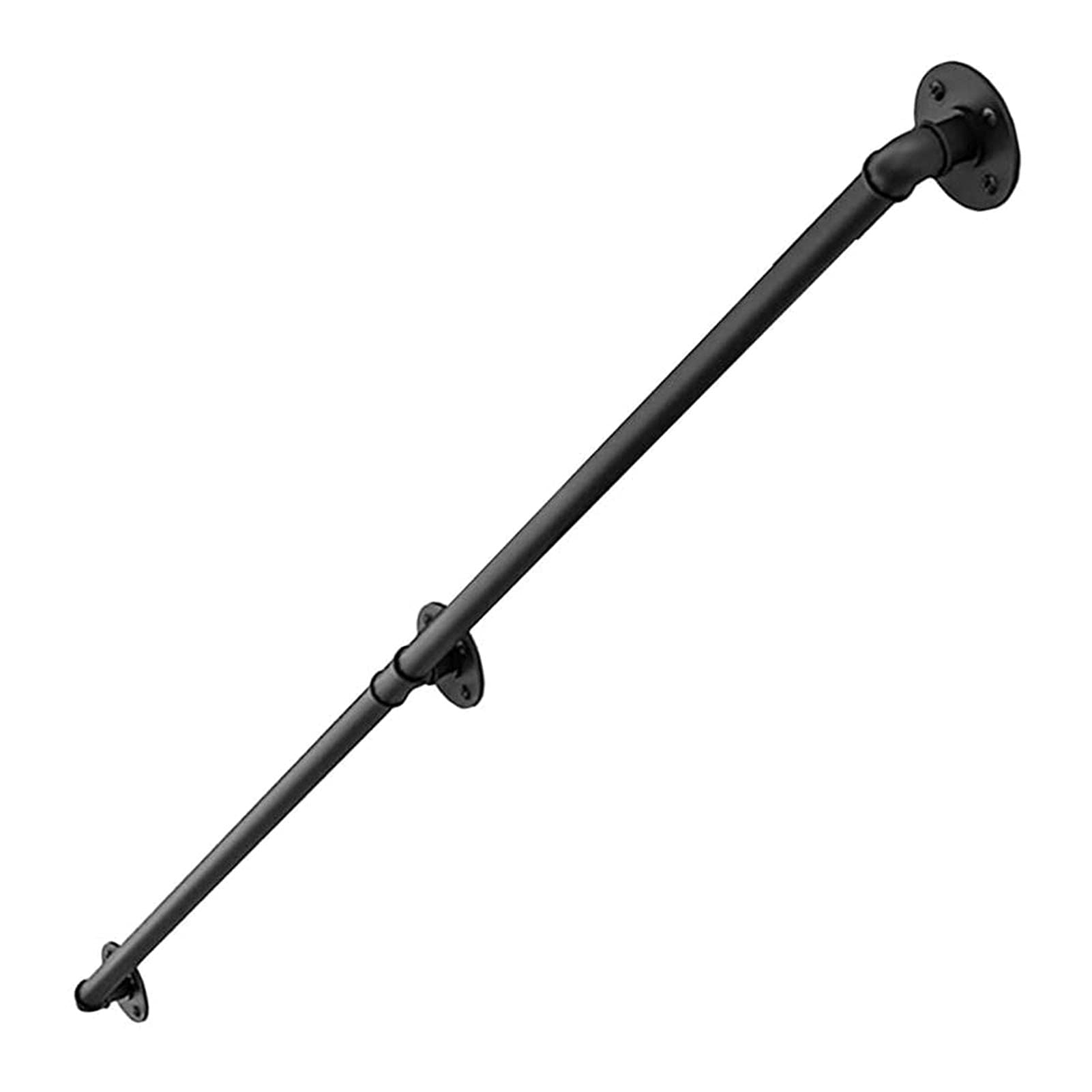 Tuyau galvanisé en fer forgé noir pour rampe d'escalier murale antidérapante