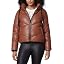 Cognac Faux Leather