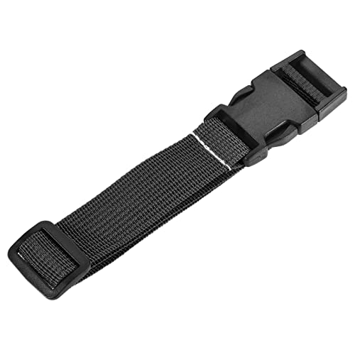 Image of MECCANIXITY Utility Strap with Buckle 1x20 Inch Polyester Quick Release Adjustable Belt for Travel Outdoor Bag Luggage Packing (Black)