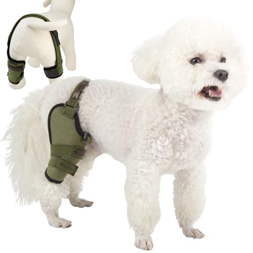Image of Dog Knee Brace for Male /Female Dogs - Neoprene Support Dog Leg Braces for Back Leg with Adjustable Straps and Belt - Torn ACL Hind Leg, Ligament Injury, Joint Pain and Stability (Medium, Right)