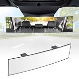 SINGARO Interior Rearview Mirrors, Universal Panoramic Car Rear View Mirror Accessories, Wide Angle Reduce Blind Spot Effectively for Car, Jeep, Truck, Motorcycle, Tractor, ARB, ATV, SUV, RV