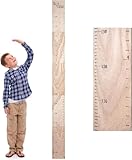 HOMEE Growth Chart for Wall, Wooden Height Chart for Kids，Natural Wood Height Measurement for Kids，Height Ruler Measurement Growth Chart for Baby Kid Room Nursery Wall Decor