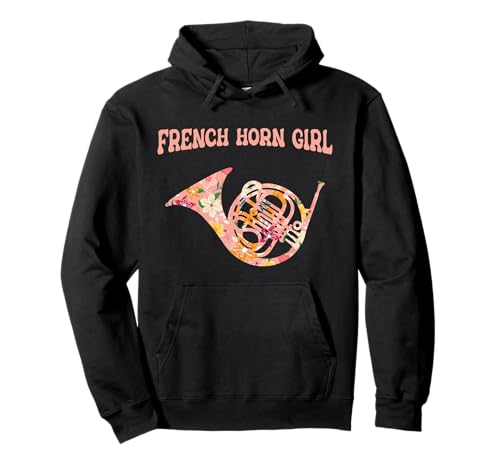 French Horn Orchestra Wind Instrument - Musician Hornist Pullover Hoodie
