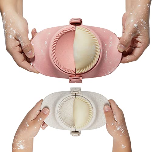 Dumpling Maker, Dumpling Dough Press Mold Set With Ring Cutter and Stuffing Spoon, Kitchen Gadget for Empanada, Pierogi, Pastelitos, Calzone, Turnovers