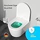 AM.PM Func - Spülrandlos Hänge WC, Tiefspül Toilette FlashClean, Wand WC mit Toilettendeckel mit Absenkautomatik, Hänge Toilette aus Keramik, Weiß, 49 cm lang