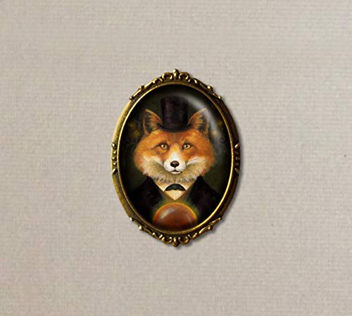 Fox Brooch - Fox Pin - Victorian Fox