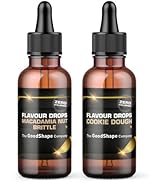 Flavour Drops Lot de 2 flacons de 50 ml sans sucre pour noix de macadamia et cookie